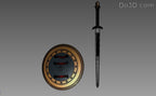 Wonder Woman Sword of Athena & Shield BVS | 3D Printable Model #526