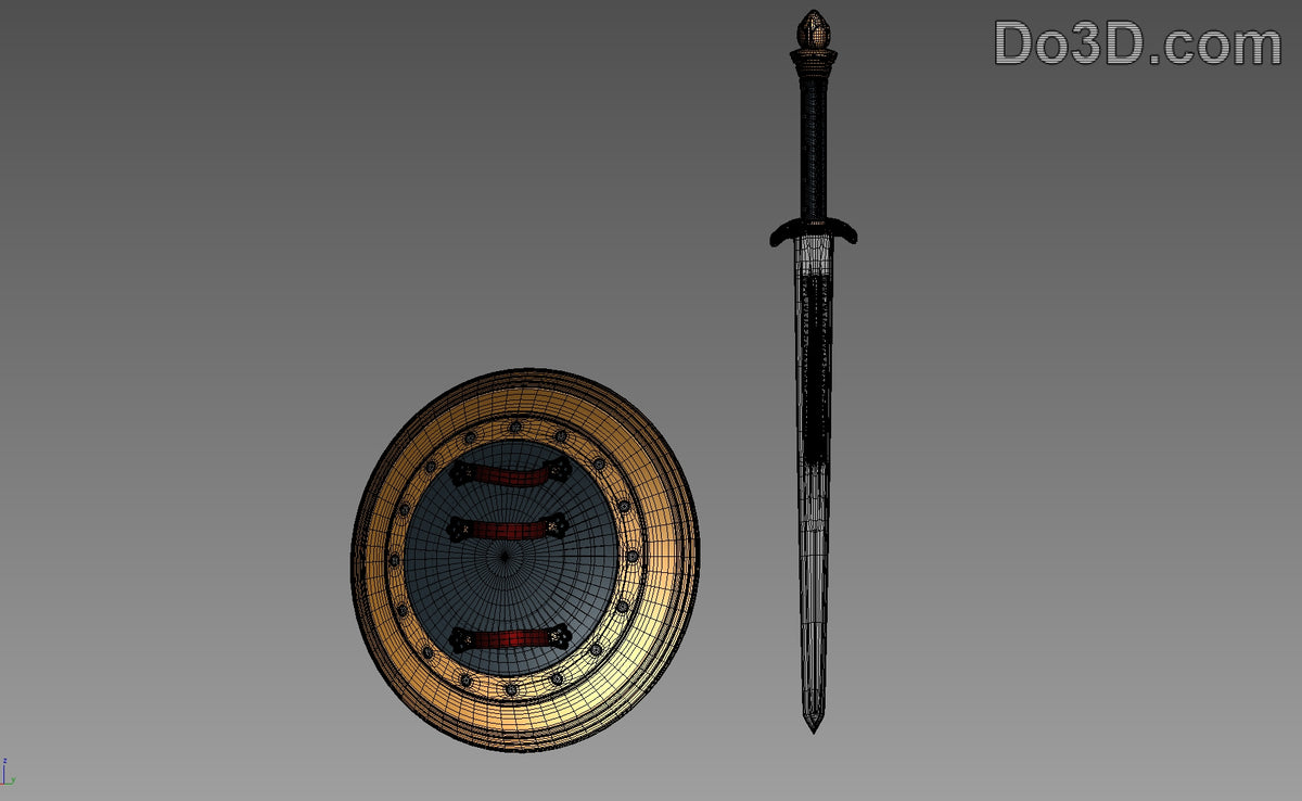 Wonder Woman Sword of Athena & Shield BVS | 3D Printable Model #526