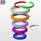 Shang-Chi Ten Rings (HOLLOW) Shangchi Ring 3D Printable Model Shan Chi STL #SH69