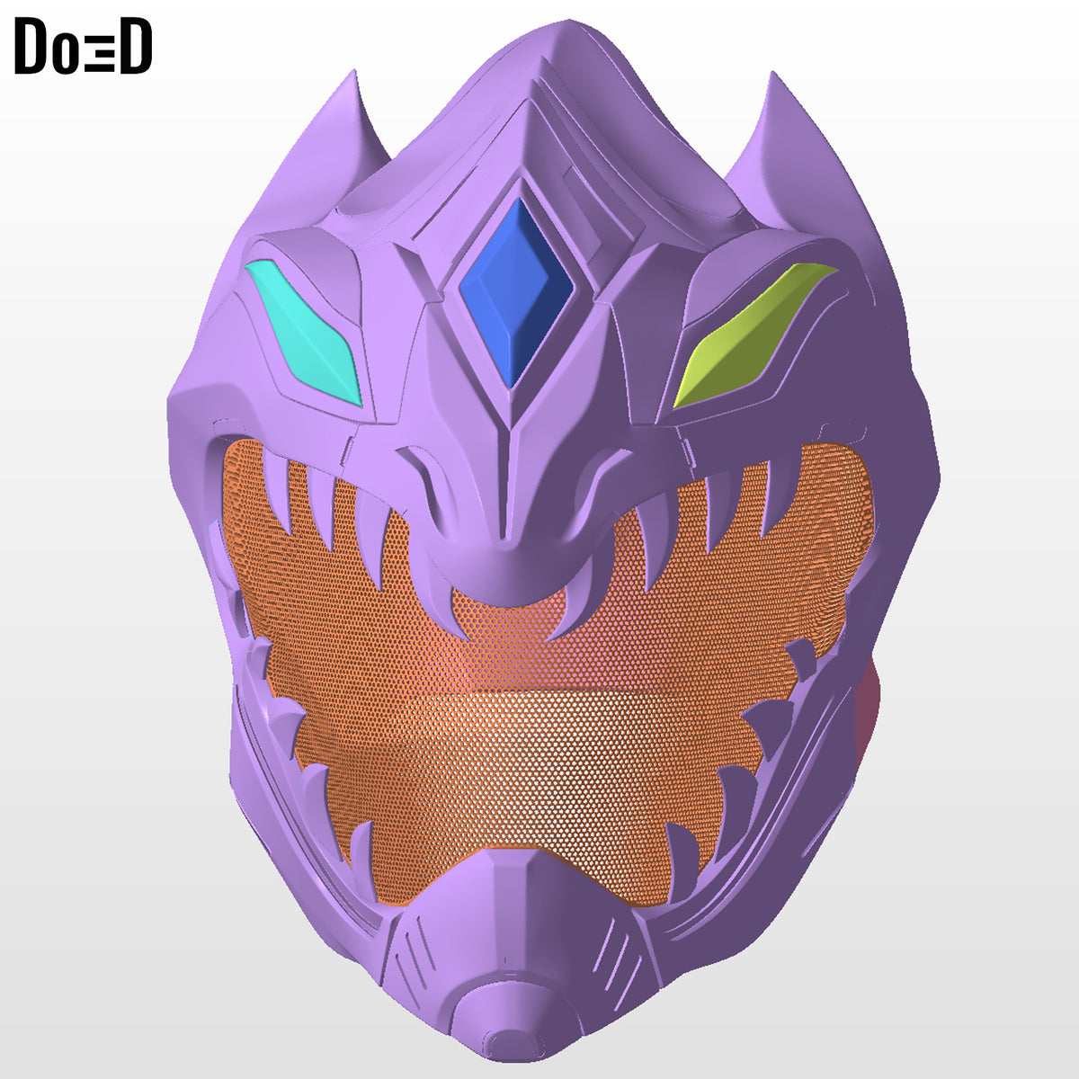 Legend of White Dragon Helmet Power Rangers LOTWD 3D Printable Model STL #WD31