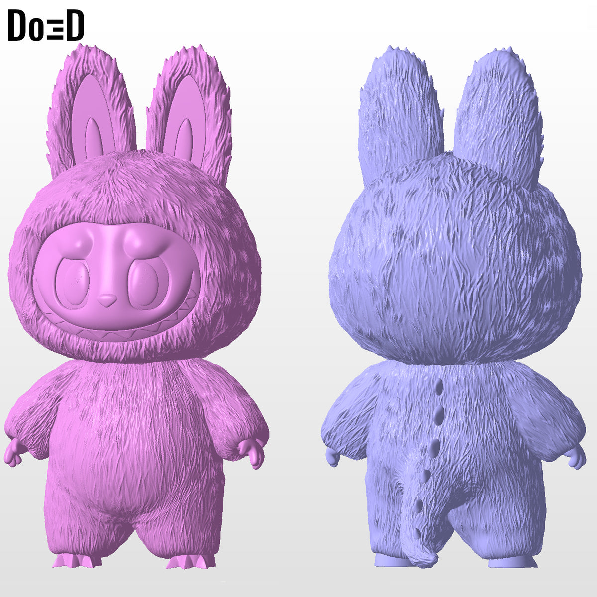 Labubu Any Scale Toy Figure 3D Printable Model STL File #LB133