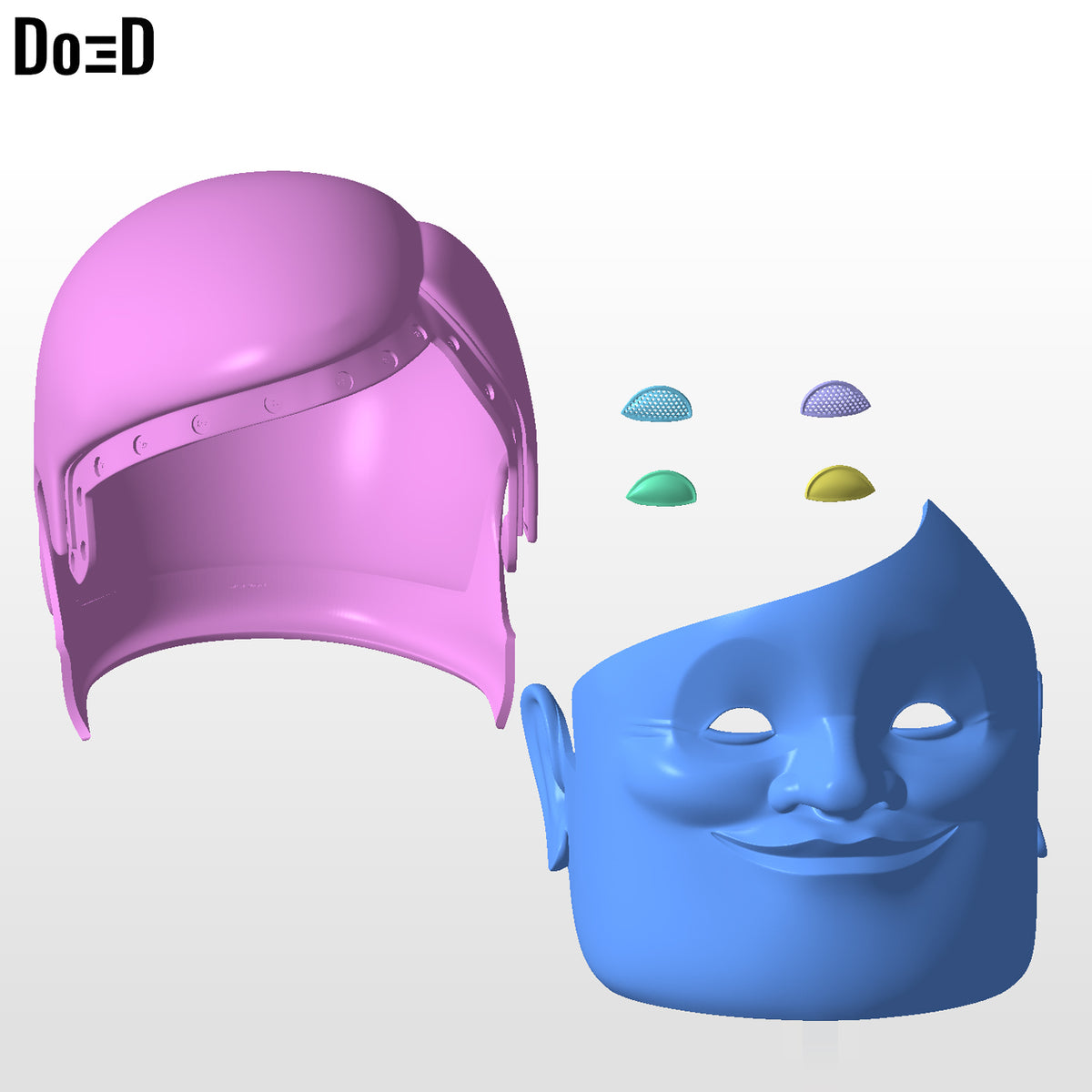 Serpoian Helmet Dandadan Alien | 3D Printable Model STL File #SA24