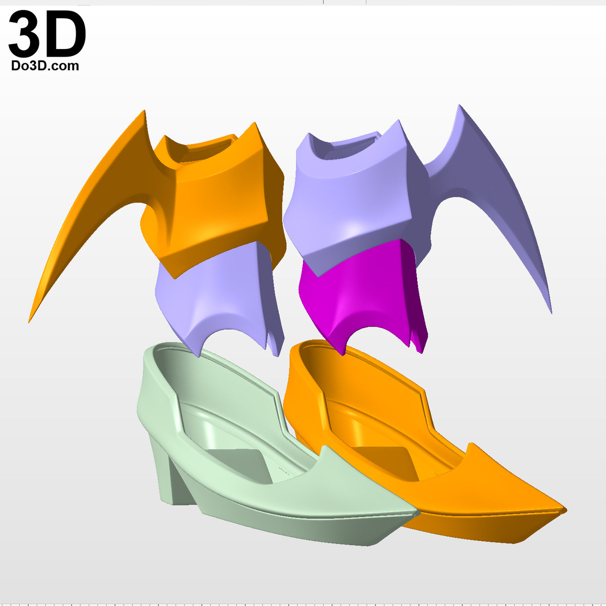 Aqua KH3 Ankle & Shoes Kingdom Hearts Birth by Sleep,  3D Model Project #5398