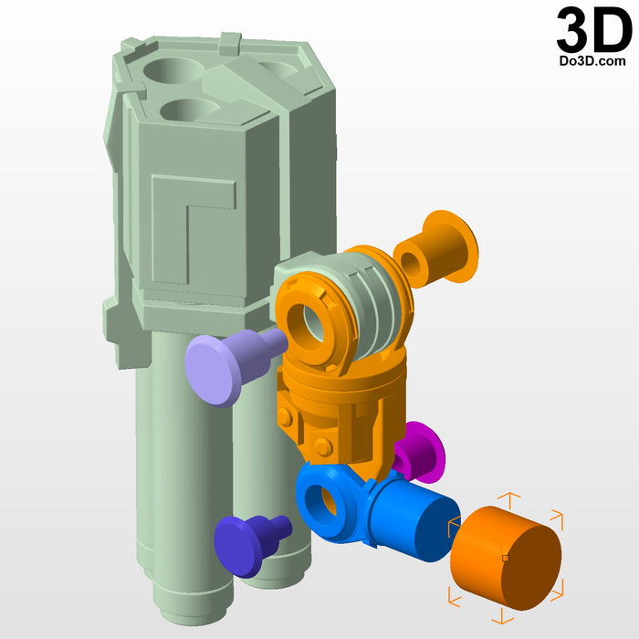 Shoulder Gun Blaster for Anthem Online Game  | 3D Model Project #3554