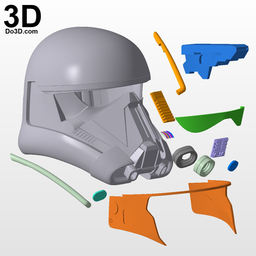 Death Trooper Helmet V2 | 3D Printable Model Print File STL Deathtrooper #DT137