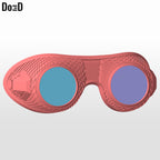 Robotnik Doctor Eggman Goggles Glasses | 3D Printable Model #RG25