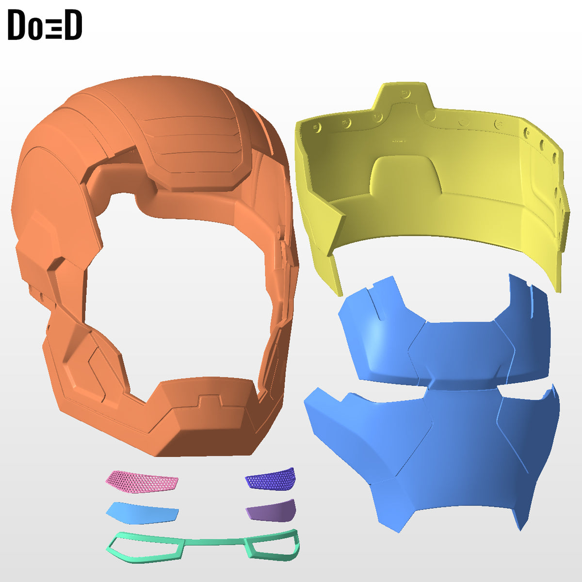 Iron Man Patriot Armor Suit Classic | 3D Printable Model Project #36