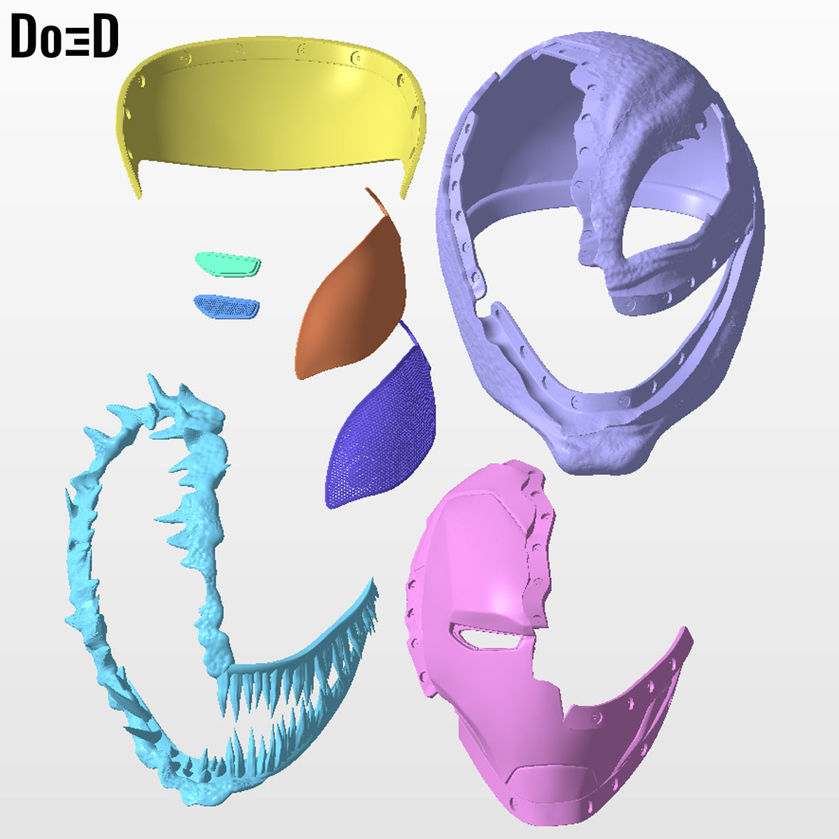 Swappable Venom Helmet Venomized Iron Man | 3D Printable Model #VIM1
