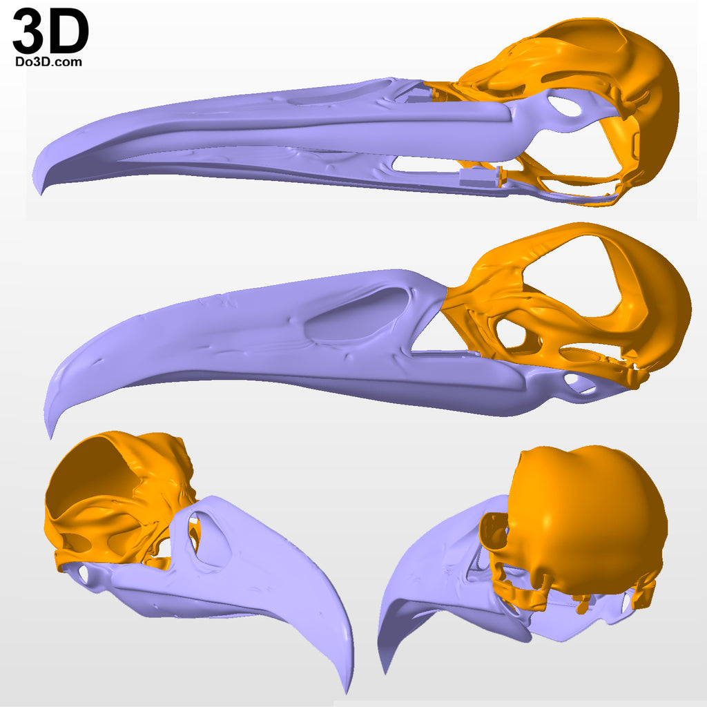 Khonshu Skull Helmet Moon Knight Bird Head 3D Printable Model STL File #KS56