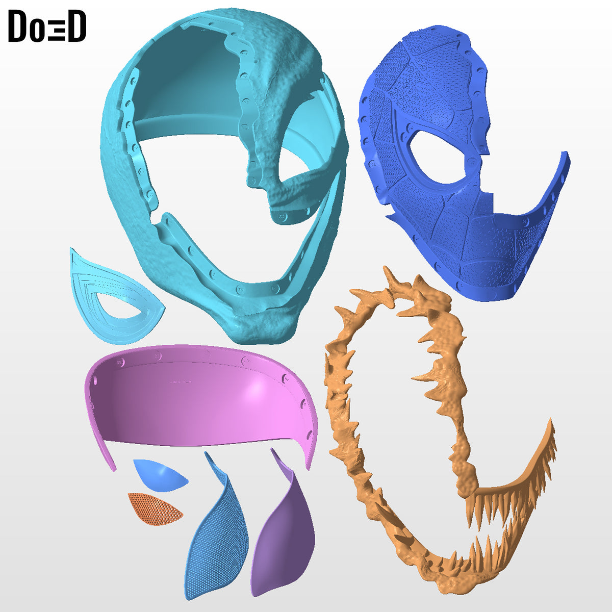 Swappable Venom Helmet Venomized Spider-Man | 3D Printable Model #VSM1