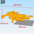 Cable's BFG Gun Blaster / Weapon from Deadpool 2 | 3D Model Project #5052