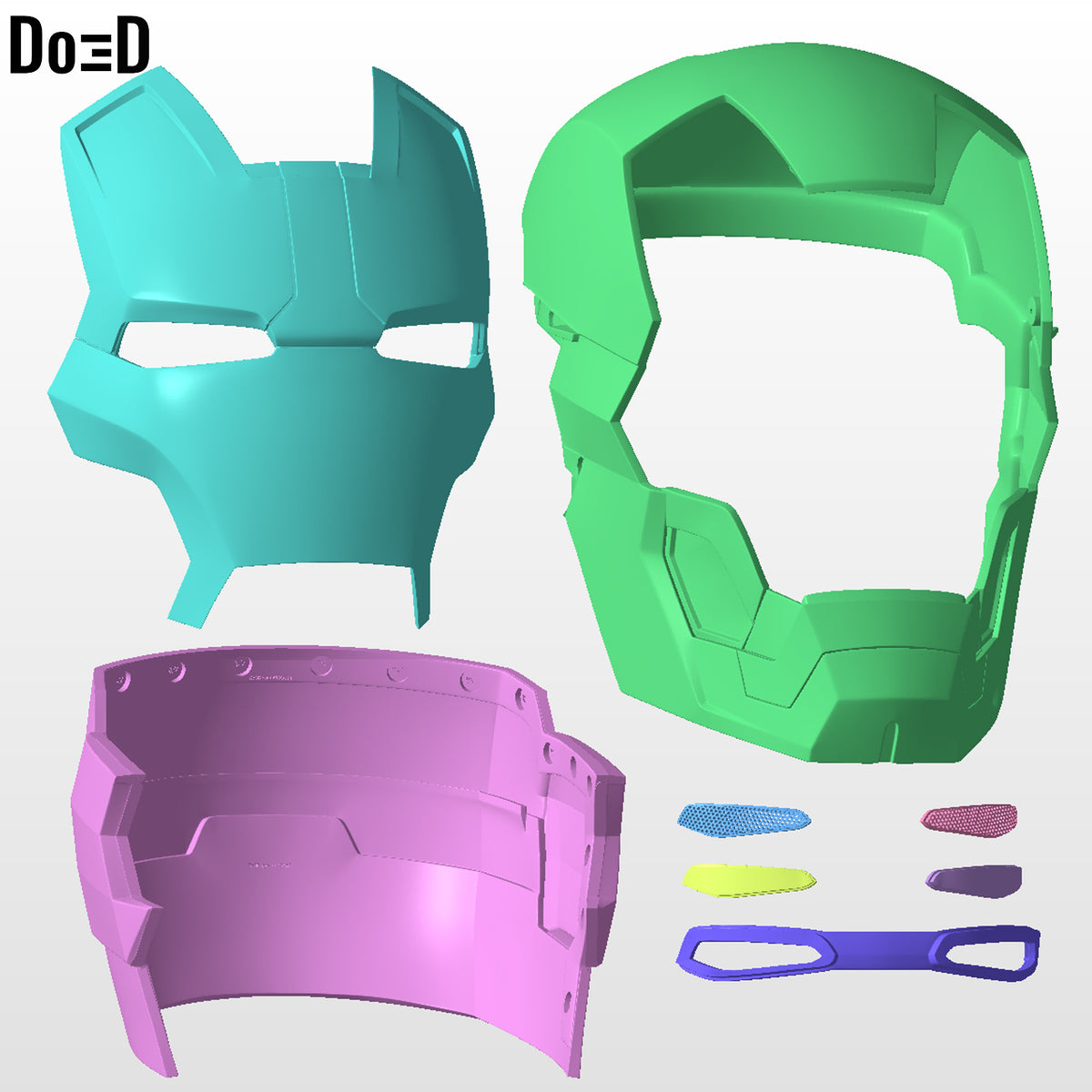 Iron Man Mark XLII XLIII Helmet + Armor MK 42 43 | 3D Model Project #46