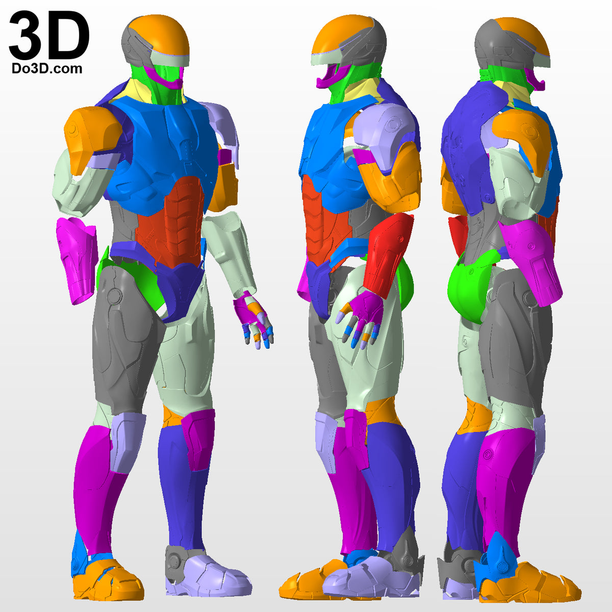 RoboCop 2014 Black Suit | 3D Printable Model Print STL File #41