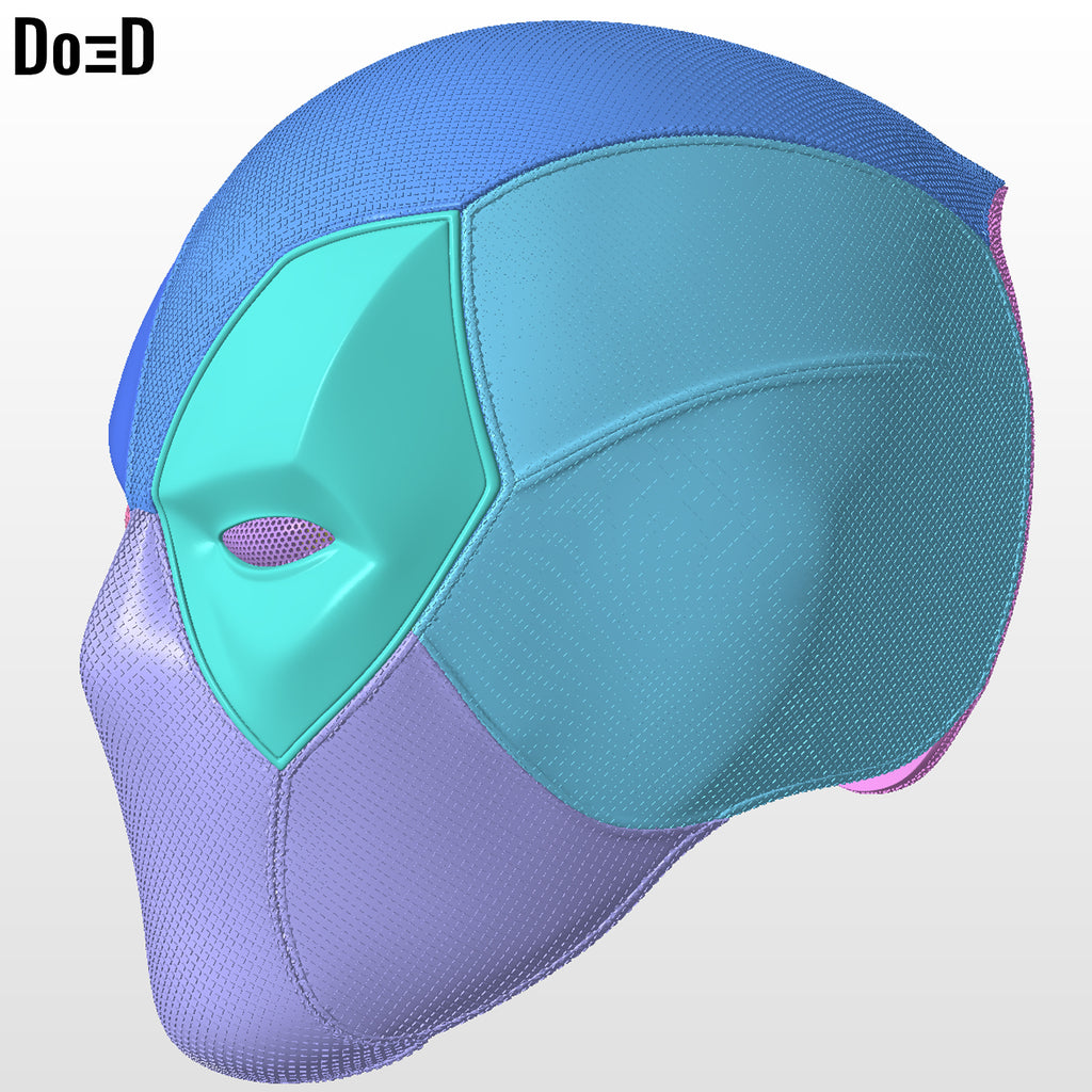 Batpool 2 Helmet (Batman Deadpool) 3D Printable Model Print File STL #B902