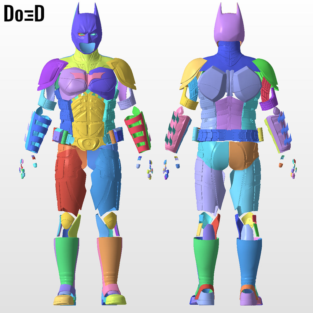 Batman TDK Batsuit The Dark Knight 2008 | 3D Printable Model Print File STL #27