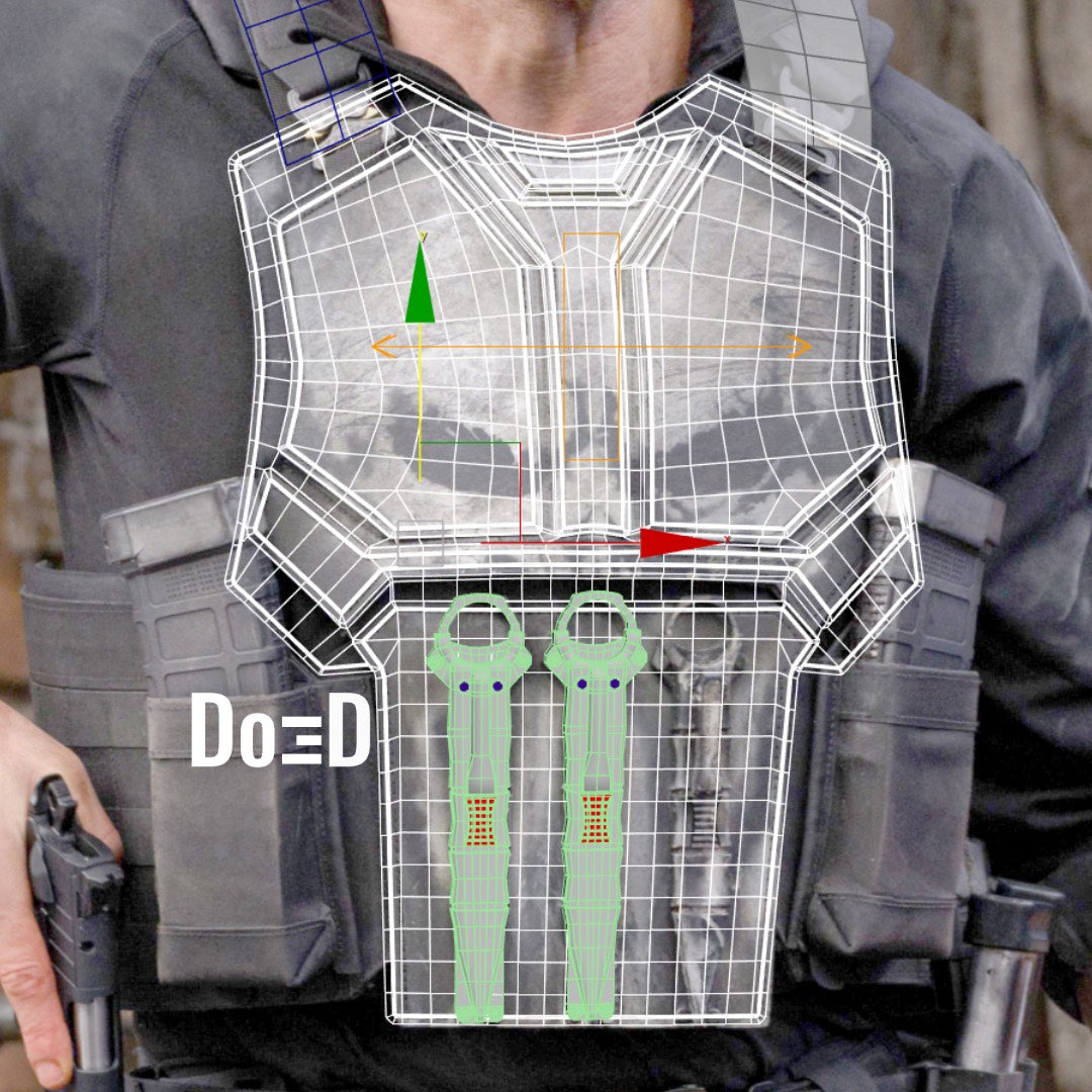 The Punisher Suit/Vest, Belt & Pouches Brand New Day 3D Printable Model STL #TP7