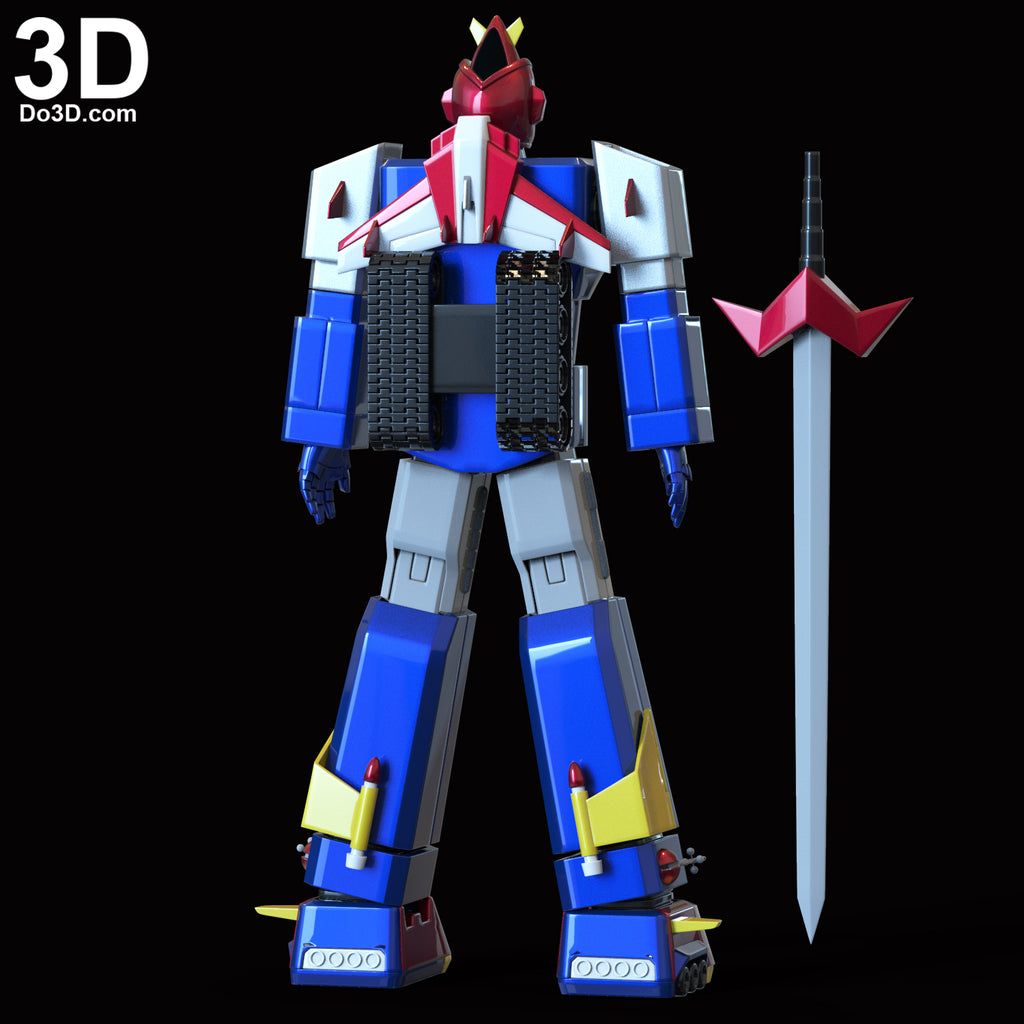 Chodenji Machine Voltes V Helmet, Armor, Sword | 3D Model Project #6011