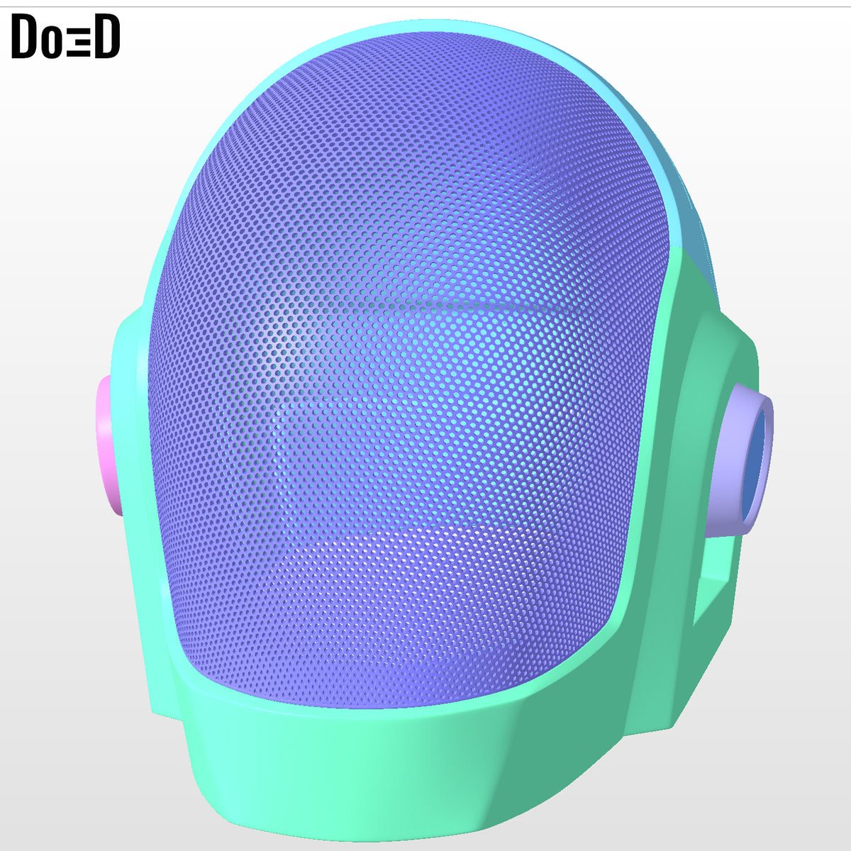 Daft Punk Gold Guy-Manuel de Homem-Christo Helmet | 3D Printable Model #DP88