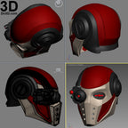 Deadshot Helmet Injustice 2 Mask, Cowl | 3D Printable Model Print STL File #1282