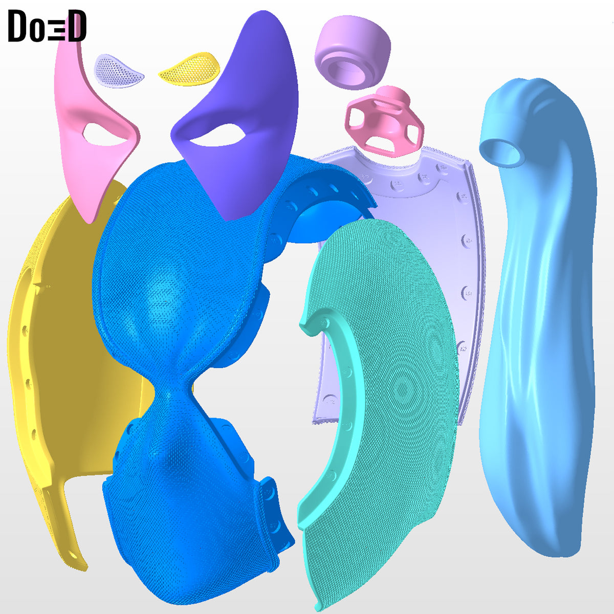 Lady Deadpool helmet | 3D printable model file #LD19
