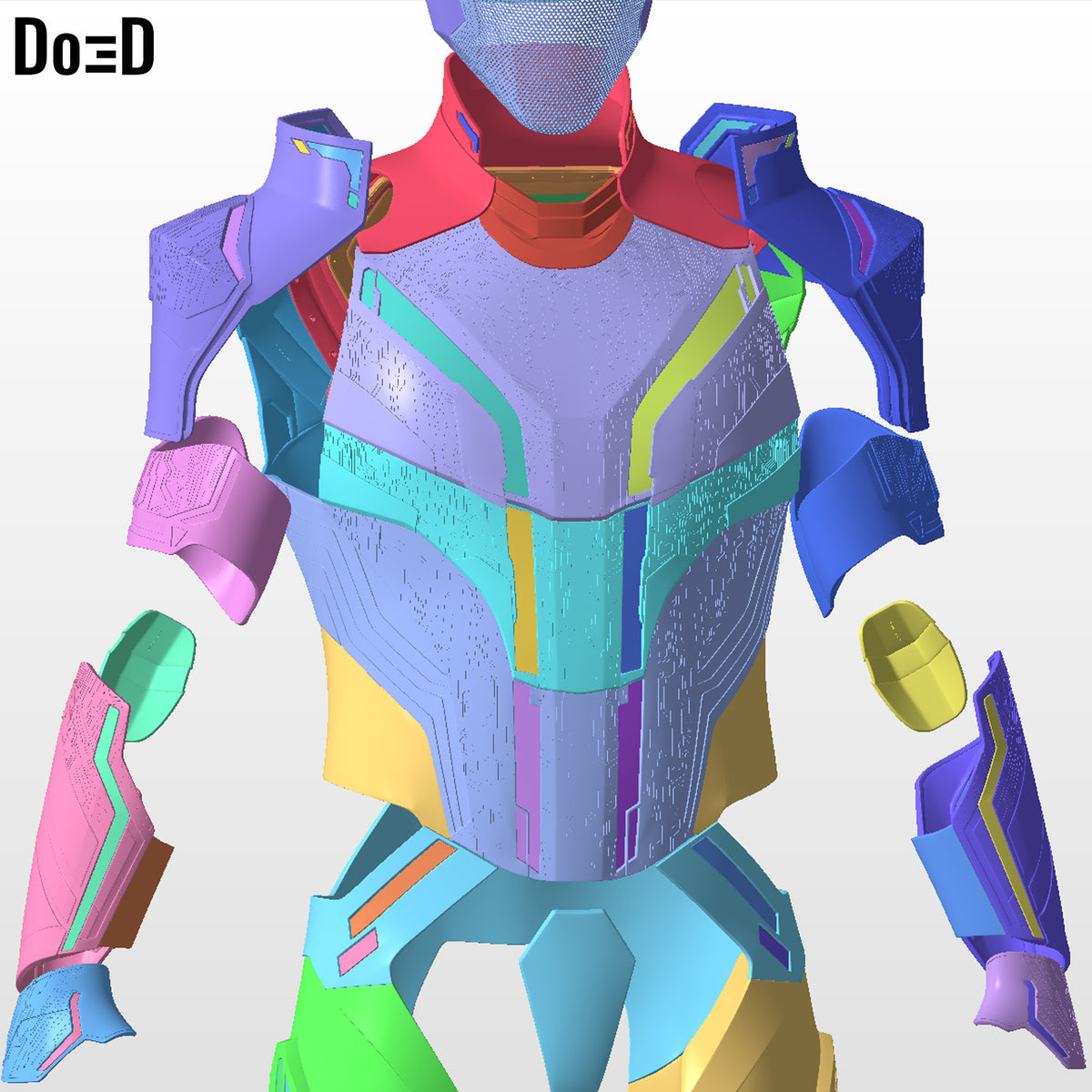 Tron Ares Suit (Helmet and Armor) | 3D Printable Model STL Print #TA59
