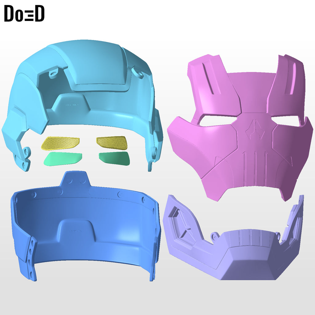 The Punisher War Machine Helmet Iron Man | 3D Printable Model #H6000