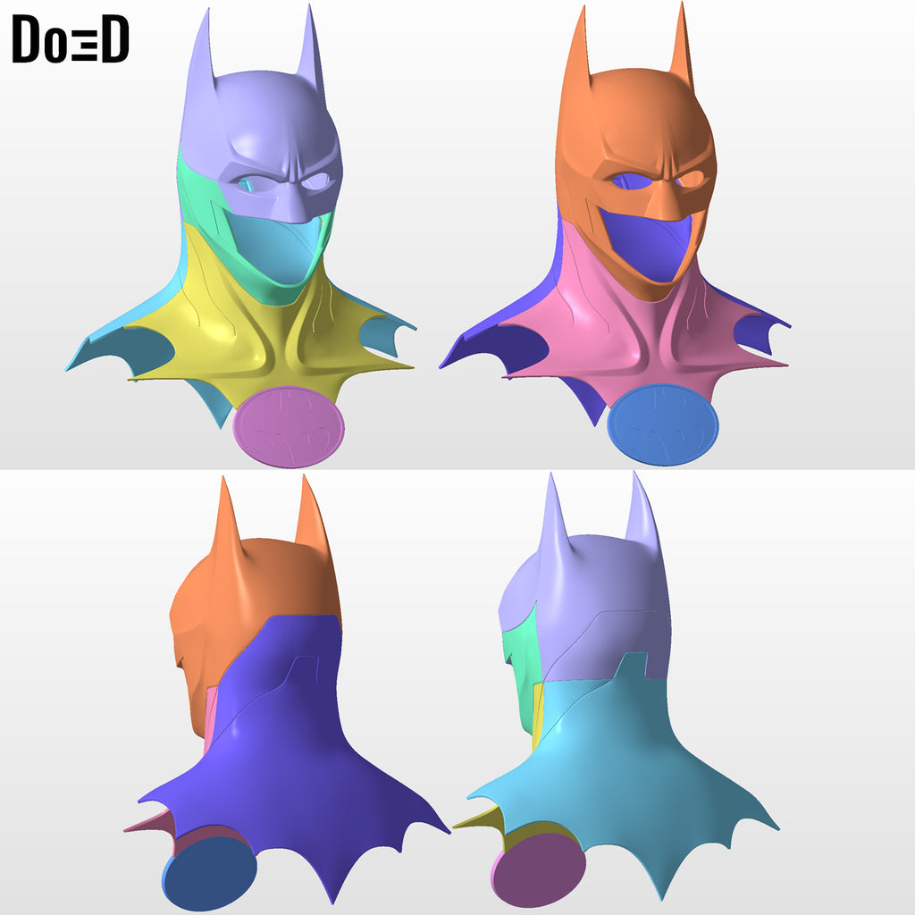 Batman 2023 Cowl Michael Keaton Helmet The Flash 3D Printable Model File STL #B1