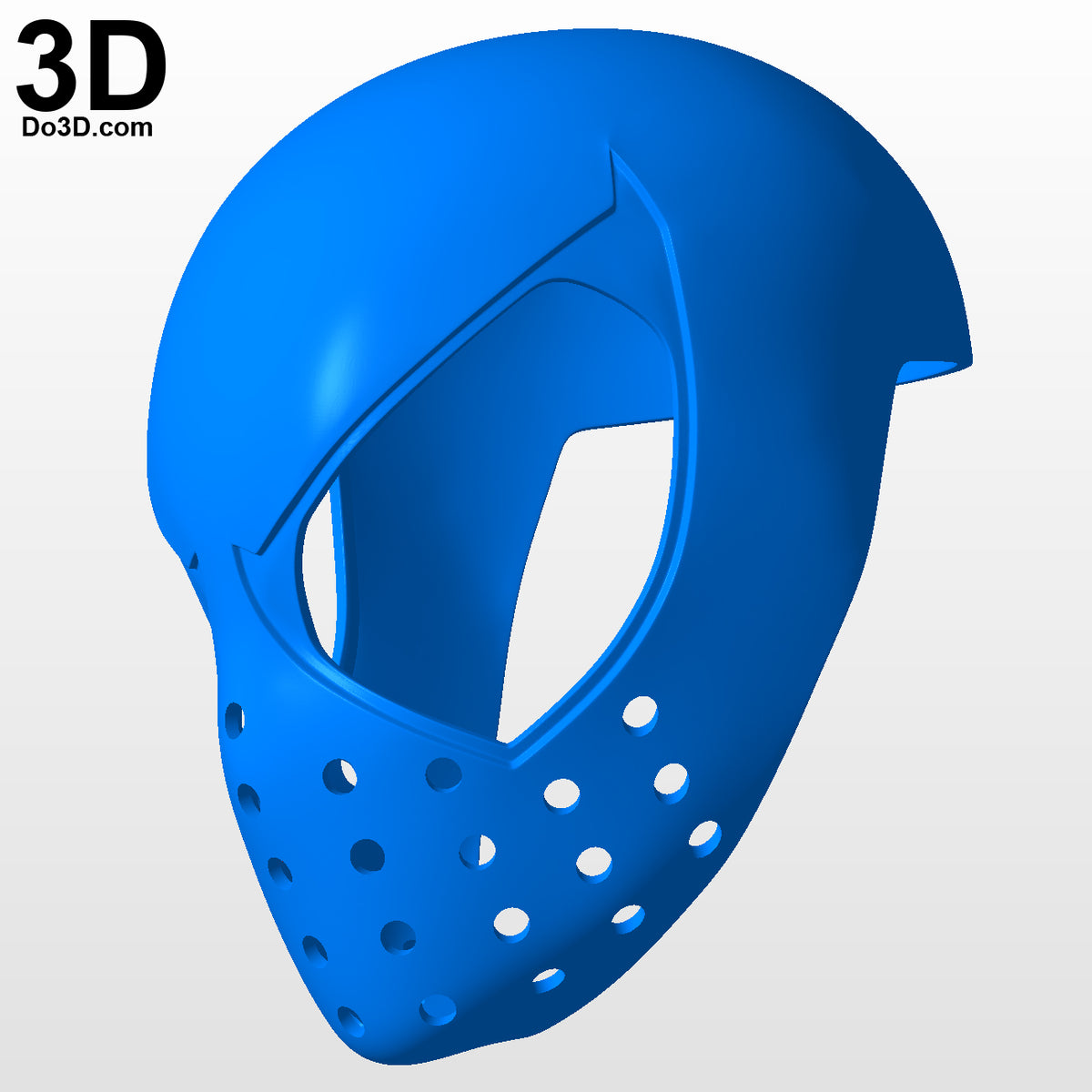 Scarlet Spider-man Face Shell with Large Eyes 3D Printable Model STL File #5518