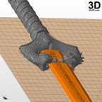 Wonder Woman God Killer Sword and Shield | 3D Model Project #N28