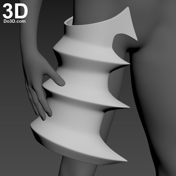 Cloud Kingdom Hearts Right Thigh Armor | 3D Printable Model #6488