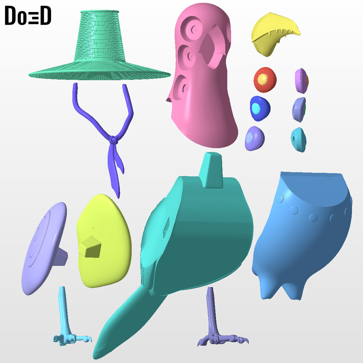 Sussy Bird Figure KPop Demon Hunters Any Scale 3D Model STL File #SS44