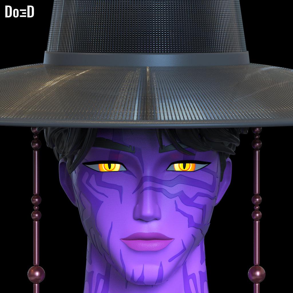 Demon Jinu Figure Head Saja Boys K-Pop Demon Hunters Any Scale 3D Model #DJ596