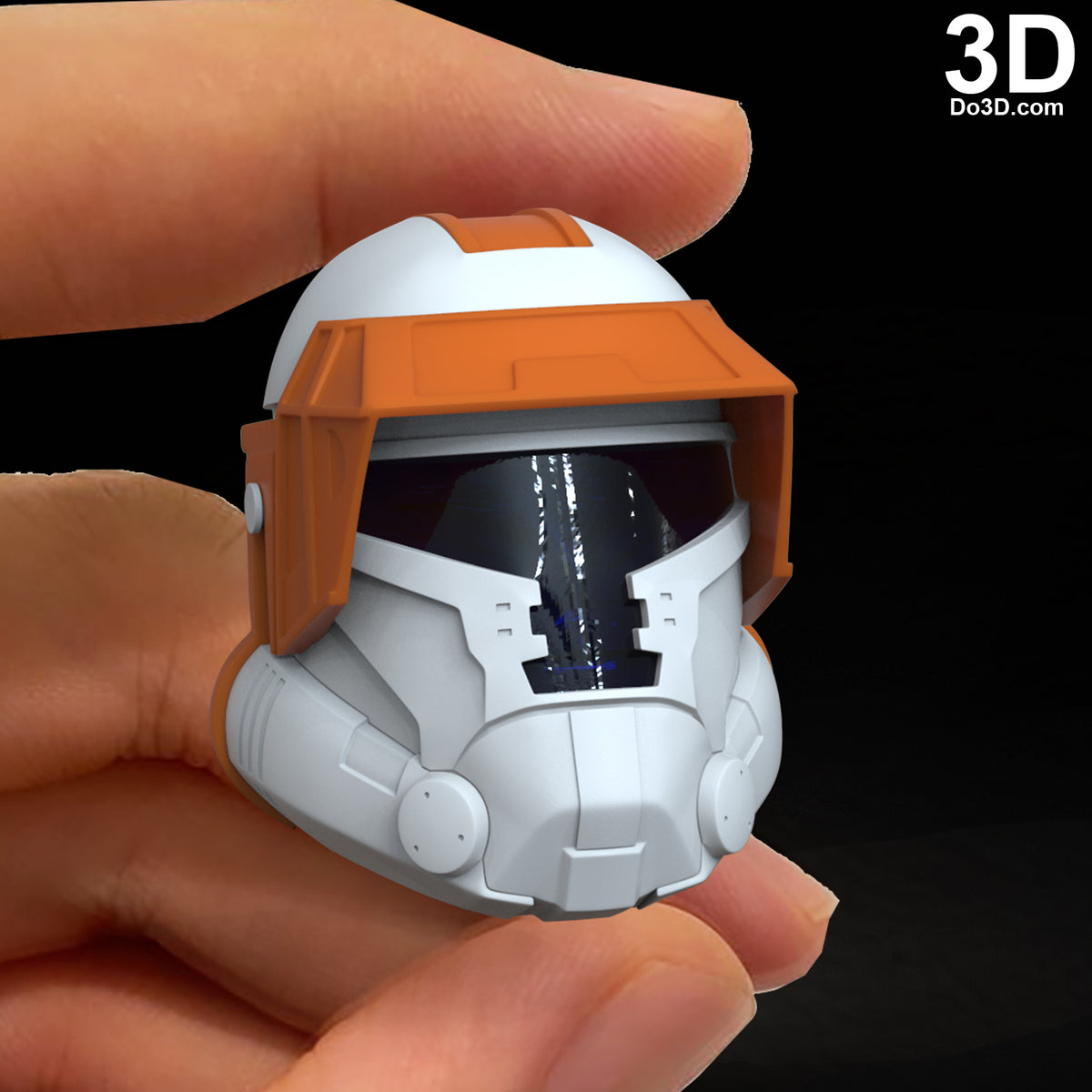 3D Print Model: Havoc Trooper Action Figure / Statue Head Squad Squadron Helmet