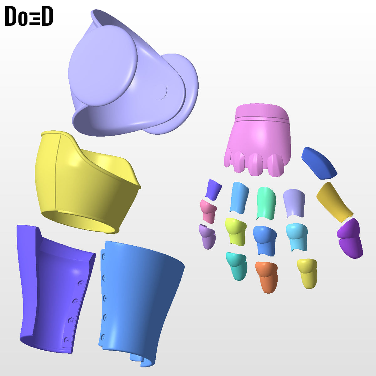 Doctor Doom Dr. Doom Gauntlet Forearm Glove | 3D Printable Model #6091