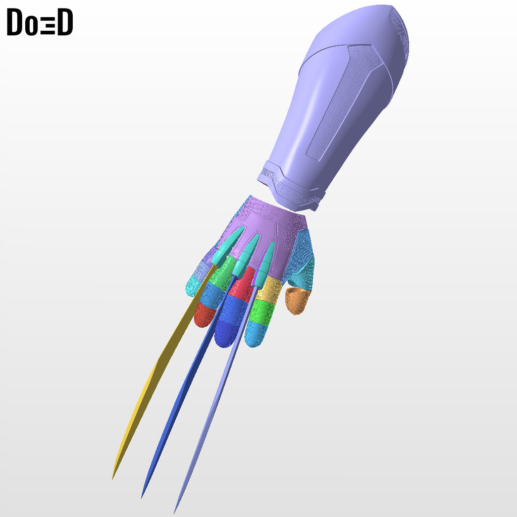 Wolverine 2024 Gauntlet with Claws | 3D Printable Model #DW217