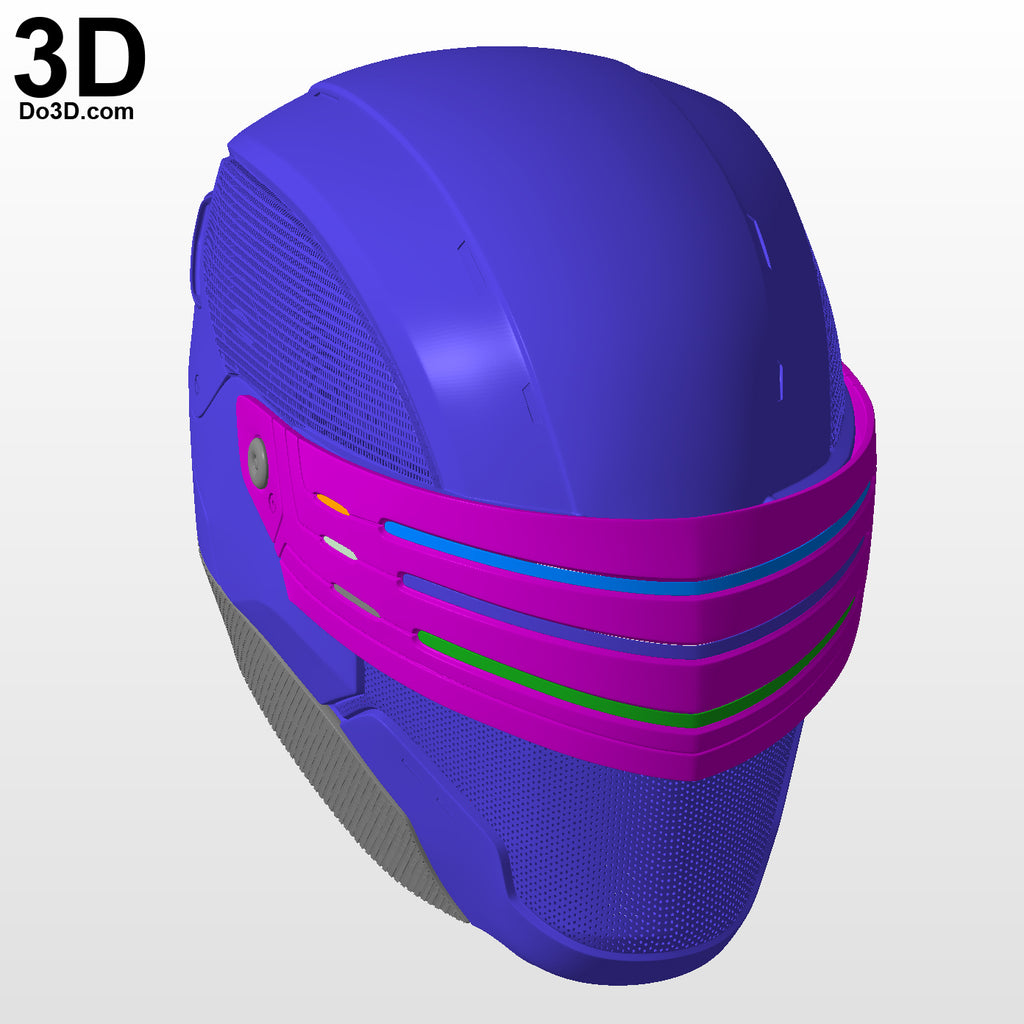 Snake Eyes 2021 V2 Helmet G. I. Joe Snakeeys 3D Printable Model #SE22