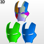 Iron Man Mark V Helmet ONLY MK 5 Tony Stark Suitcase Armor 3D Printable Model #5