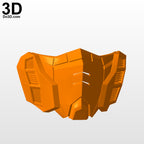 RG RX-178 Gundam Style Face Mask Covering | 3D Printable Model #F8