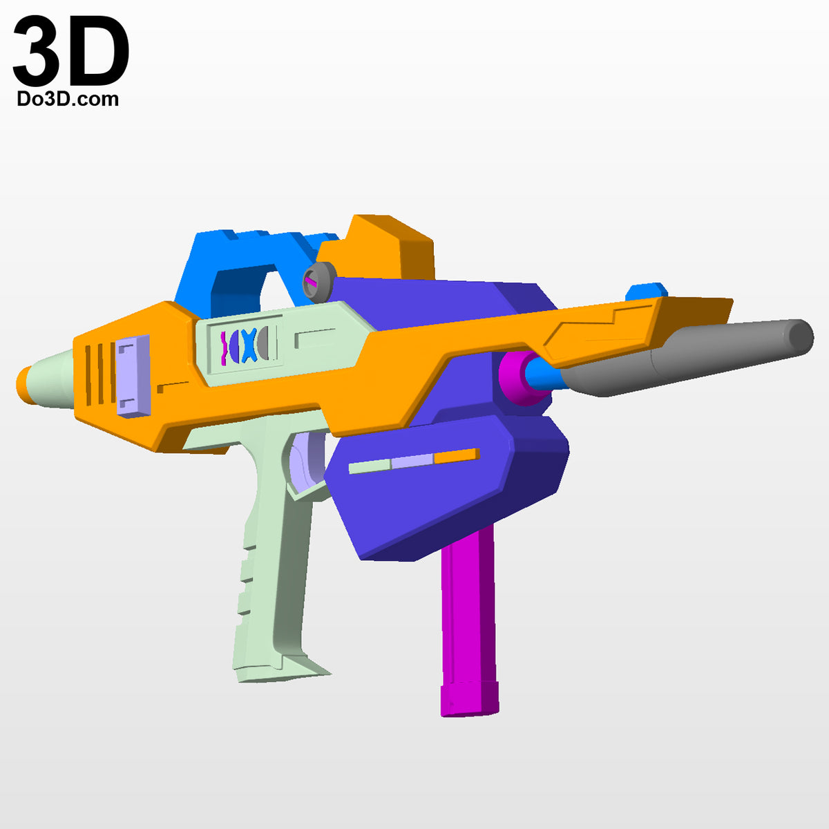 Gundam RX 178 MK II Gun, Blaster, High-energy Beam Rifle, 3D Model Project #3537