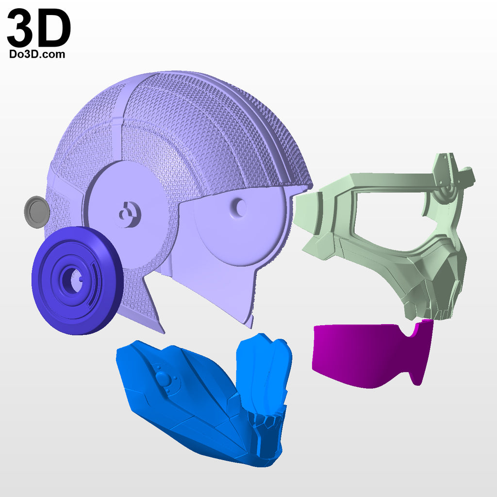 Taskmaster Black Widow Movie Helmet | 3D Printable Model STL File #6558