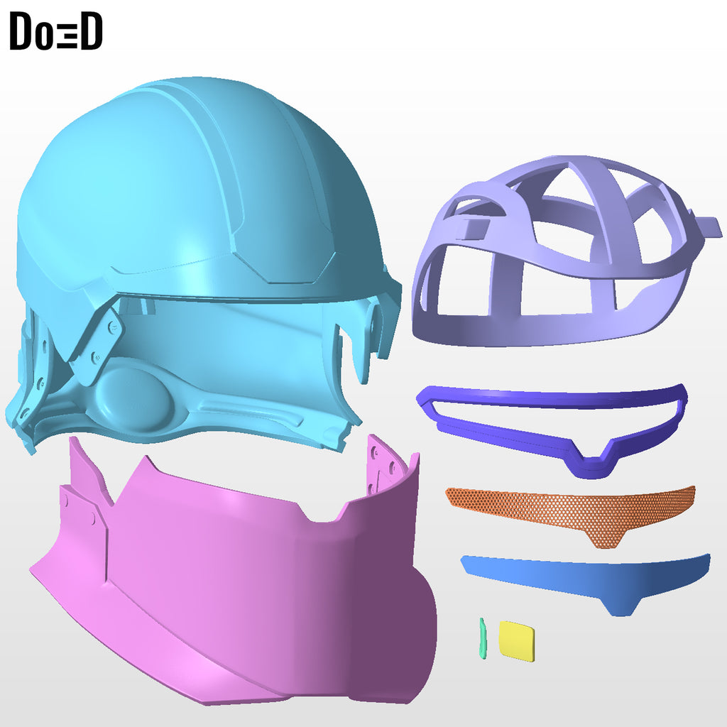 Helldivers Battle Master Helmet | 3D Printable Model #HB11