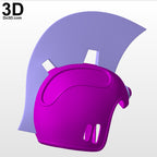 Chi-Chi Dragon Ball Helmet | 3D Model Project #5294