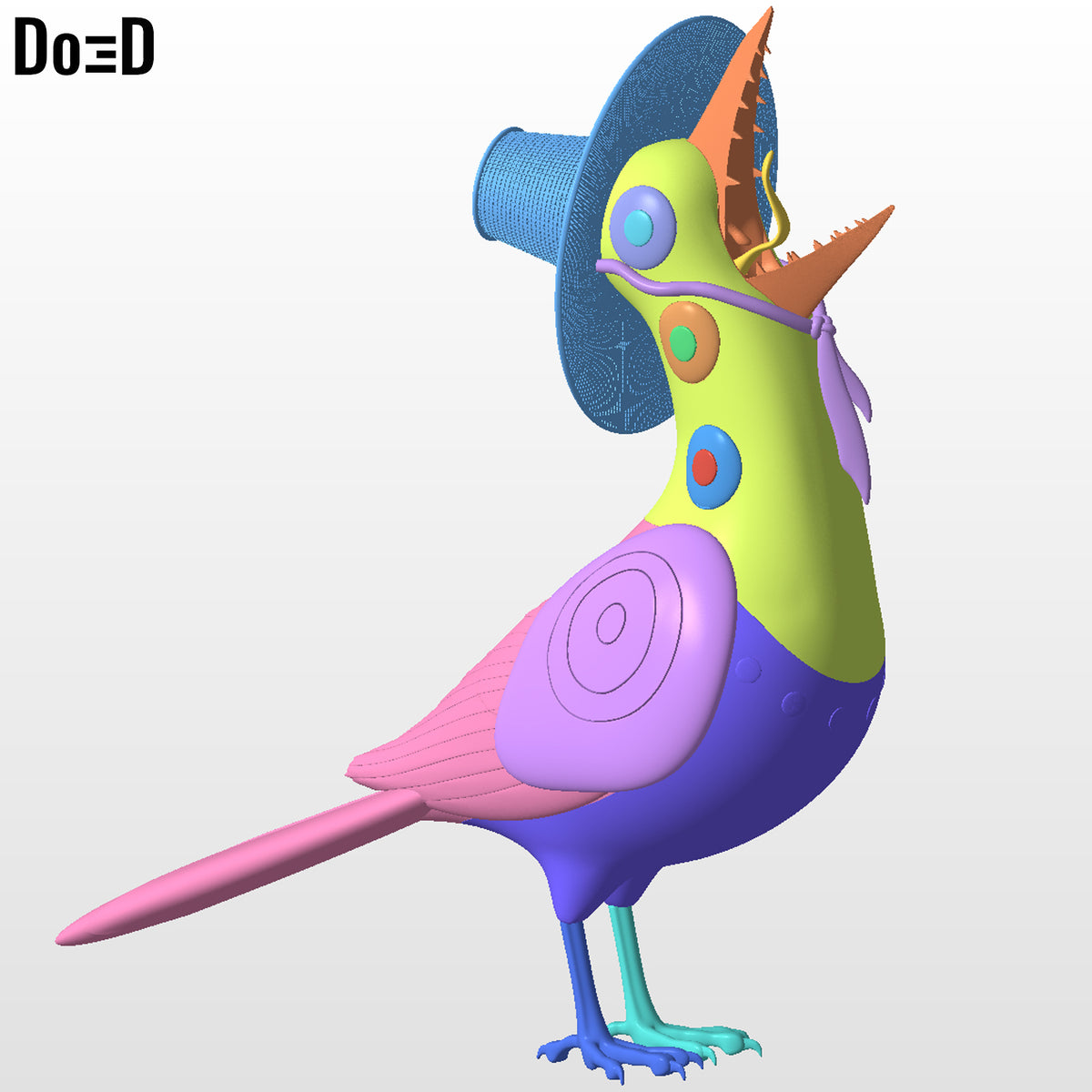 Sussy Bird Screaming Figure KPop Demon Hunters Any Scale 3D Model STL File #SS32