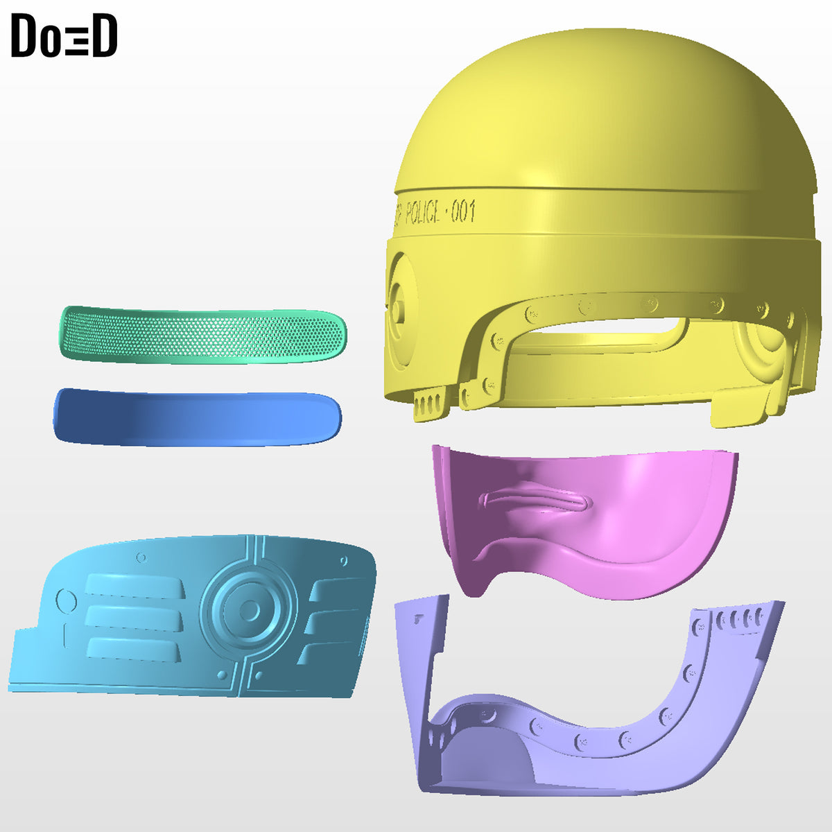 Robocop 1987 Helmet | 3D Printable Model Print File STL #R18