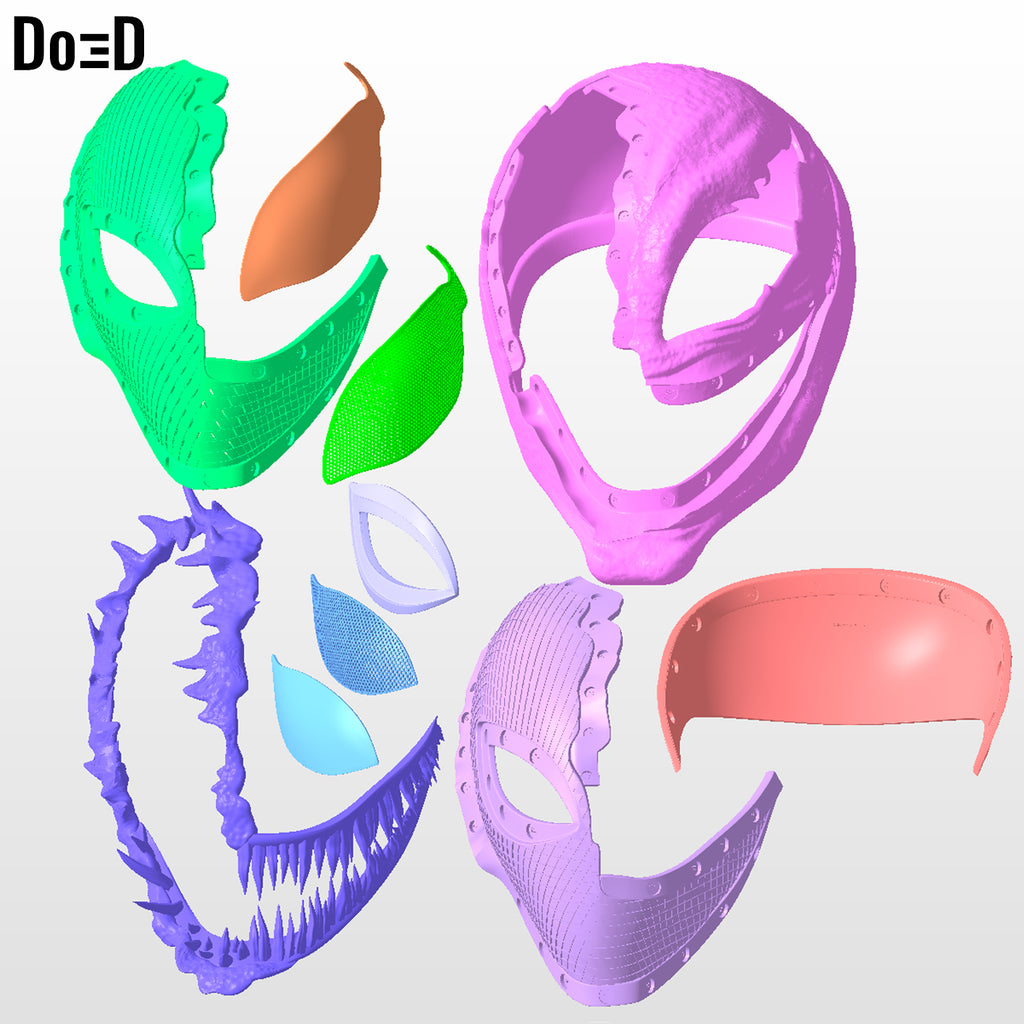 Venomized Gwen Stacy Helmet | 3D Printable File #GSV11
