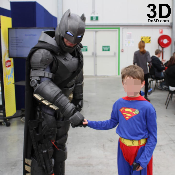 Armored Batsuit Batman v Superman BVS DOJ Helmet + Armor, 3D Printable Model #44