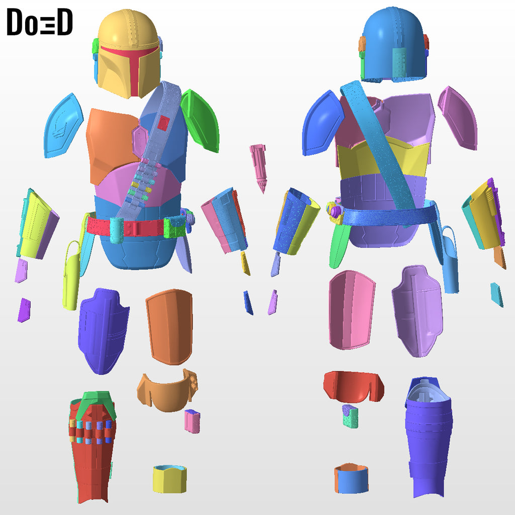 Mandalorian Complete Set (Yoda hovering pram Grogu) | 3D Printable Model #6407