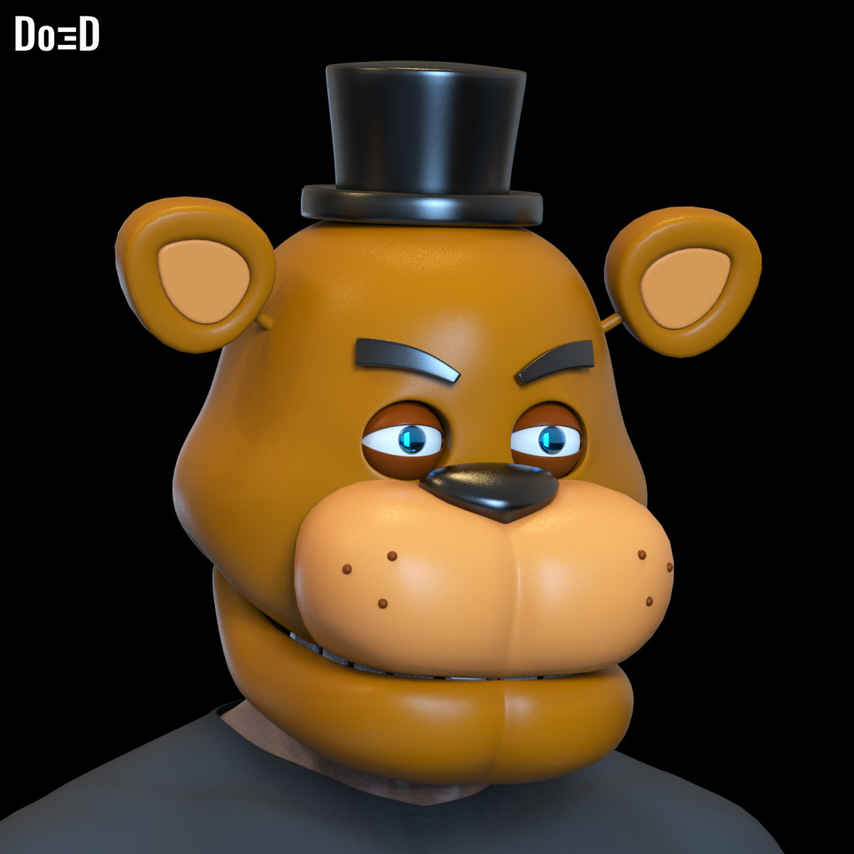 Freddy Fazbear Helmet Five Nights at Freddy's | 3D printable model file #FF41