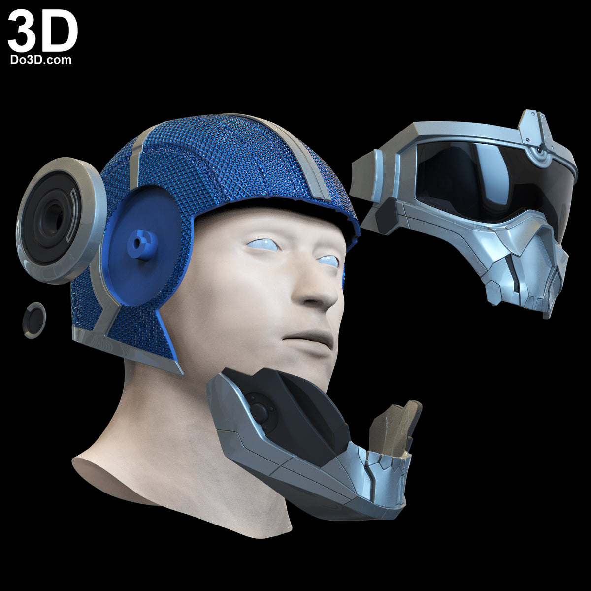 Taskmaster Black Widow Movie Helmet | 3D Printable Model STL File #6558