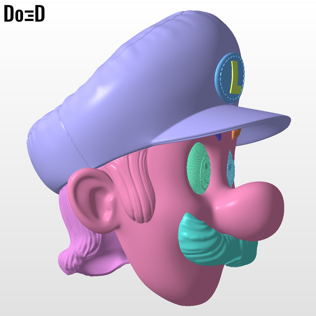 Bundle: Super Mario Movie Helmets Luigi Mario | 3D Printable Model #BSMM02